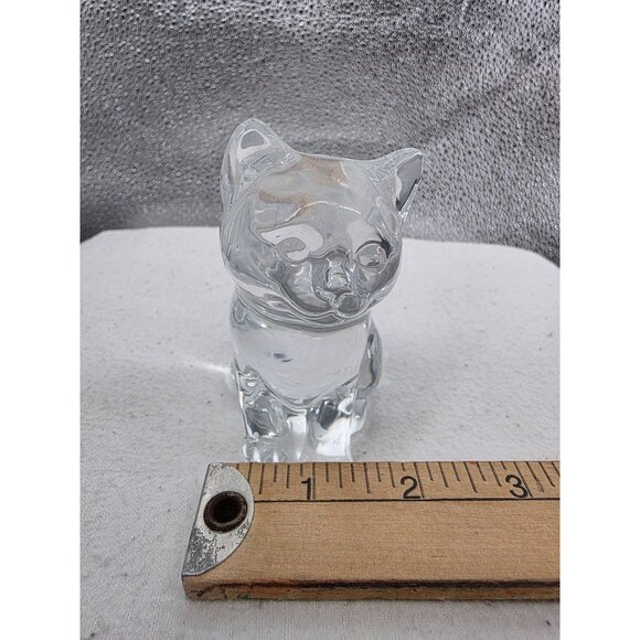 Crystal Glass Cat Figurine Ornament - Picture 6 of 7